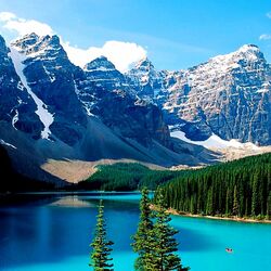 Пазл: Ледниковое озеро Морейн