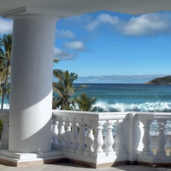 Пазл: Терраса с видом на море
