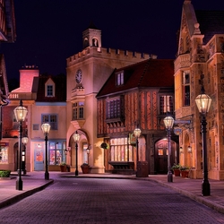 Пазл: Ночная улочка