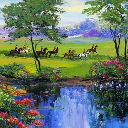 Пазл: Прогулка по лугу