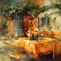 Пазл:  Уютный дворик