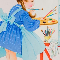 Пазл: Маленькая художница