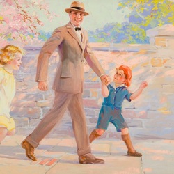 Пазл: Прогулка с папой