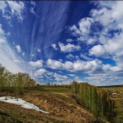 Пазл: Салют неба весне