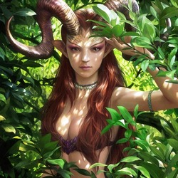 Пазл: Девушка-сатир