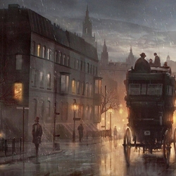 Пазл: Дождливый Лондон