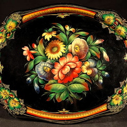 Пазл: Жостовский поднос