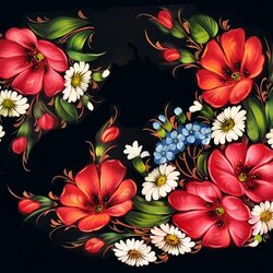 Пазл: Жостовская роспись