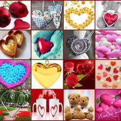 Пазл: Сердечки