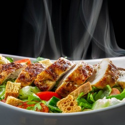 Пазл: Горячий салат с курицей