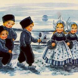 Пазл: Голландские винтажные открытки