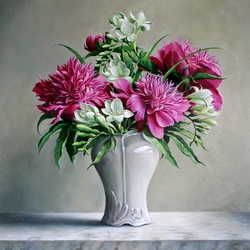 Пазл: Пионы