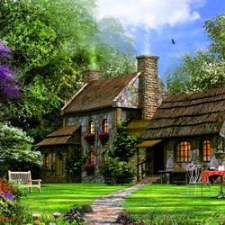 Пазл: Каменный коттедж