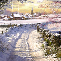 Пазл: Снежная дорога