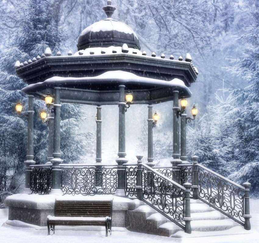 Пазл «В зимнем парке» из 272 элементов | Собрать онлайн пазл №102546