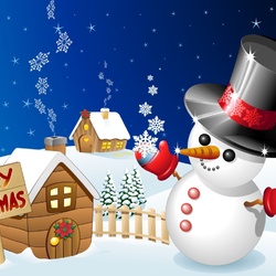 Пазл: Снеговик