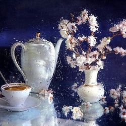 Пазл: Натюрморт с дождем