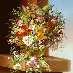 Пазл: Натюрморт с цветами 