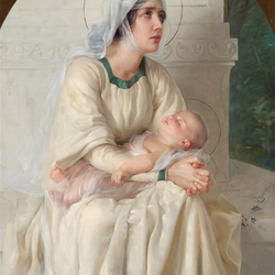 Пазл: Мадонна с младенцем