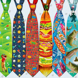 Пазл: Галстуки на День отца