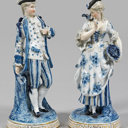 Пазл: Фарфоровые статуэтки