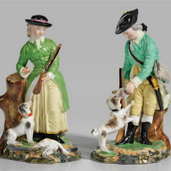 Пазл: Фарфоровые статуэтки