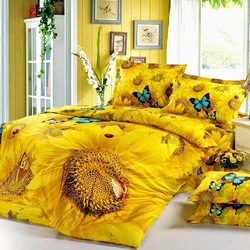 Пазл: Яркая постель