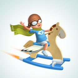 Пазл: Лошадка 