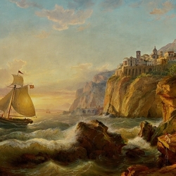 Пазл: У скалистого берега