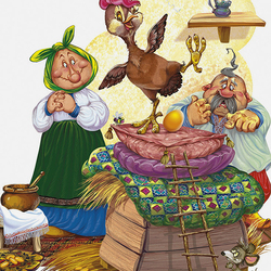 Пазл: Курочка Ряба