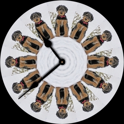 Пазл: Часы с собаками