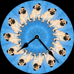 Пазл: Часы с собаками