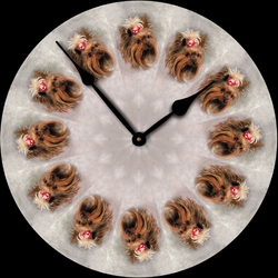 Пазл: Часы с собаками