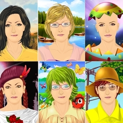 Пазл: Компьютерные девушки