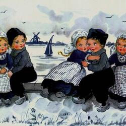 Пазл: Голландские винтажные открытки