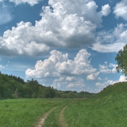 Пазл: Дорога среди холмов