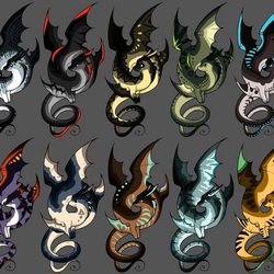 Пазл: Дракончики