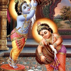 Пазл: Кришна ворует масло