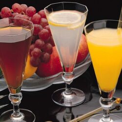 Пазл: Сок и фрукты