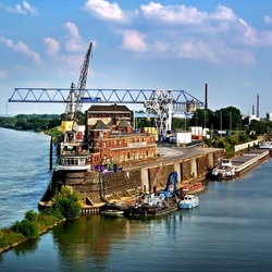 Пазл: Пристань на Рейне