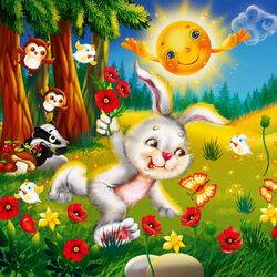 Пазл: Зайчик