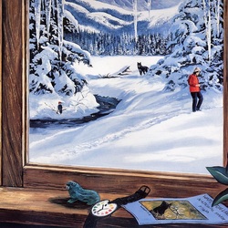 Пазл: За окном зима