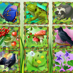 Пазл: Цветные картинки