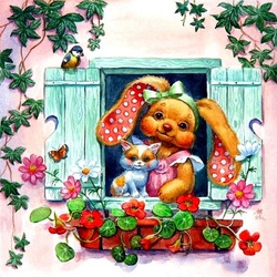 Пазл: На окошке