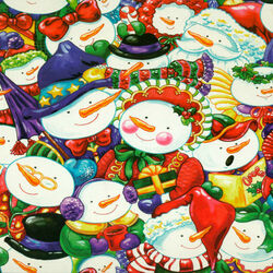 Пазл: Улыбающиеся снеговики