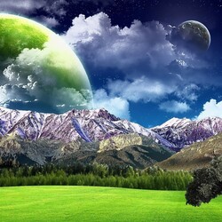 Пазл: Чужая планета  