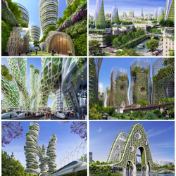 Пазл: Зеленый Париж