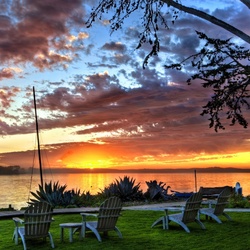 Пазл: Вечер на озере