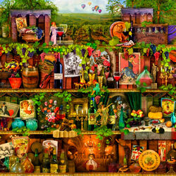 Пазл: Винная полка