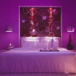 Пазл: Фиолетовая спальня